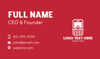 Digital Cell Phone Lines Business Card Design