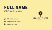 Fire Torch Light Business Card