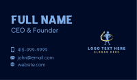 Star Orbit Leadership Man Business Card
