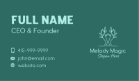 Simple Tree Plant Business Card Design