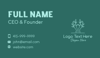 Simple Tree Plant Business Card