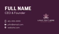 Meditation Yoga Lotus Business Card