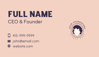 Curly Hair Salon Business Card