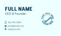 Blue Ocean Waves Business Card