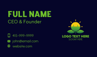 Leaf Flower Bulb Business Card