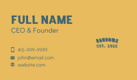 Rustic Business Card example 3