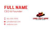 Red Hotrod Truck Business Card