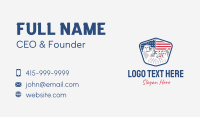 Mount Rushmore USA Flag Business Card Design