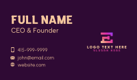 Application Technology Letter E Business Card