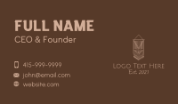Wall Hanging Business Card example 1