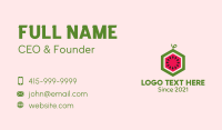 Hexagon Watermelon Fruit  Business Card