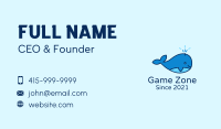 Cute Baby Whale Business Card
