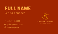 Flying Phoenix Fire Business Card Design