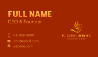 Flying Phoenix Fire Business Card Image Preview