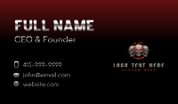  Skulls Crosshair Target Business Card