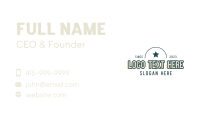 Star Sports Wordmark Business Card