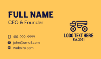 Truck Company Business Card example 2