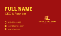 Logistics Speed Racing Business Card