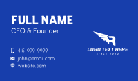 Winged Letter R Business Card