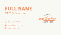 Individual Business Card example 3
