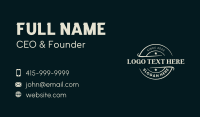 Vintage Star Emblem Wordmark Business Card Design