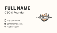 Hand Planer Business Card example 2