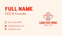 Maple Leaf Condo Business Card
