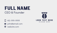 Weight Training Letter T Gym Business Card