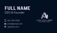 Corporate Business Agency Letter A Business Card Design
