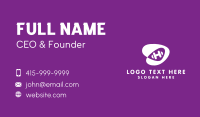 Purple Dumbbell  Business Card Design