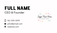 Cute Doodle Shapes Business Card