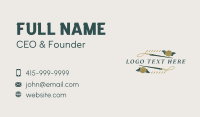 Needle Thread Stitch Business Card Design