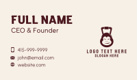 Angry Ape Kettlebell  Business Card