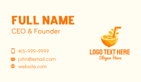 Orange Fruit Juice Business Card Design