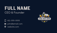 Excavator Backhoe Quarry Business Card