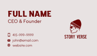Hipster Guy Profile Business Card