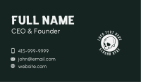 Classic Skull Style Wordmark Business Card
