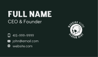 Classic Skull Style Wordmark Business Card Design