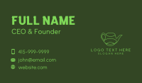 Minimalistic Green Teapot Business Card