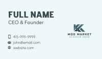 Generic Business Letter K Business Card Image Preview