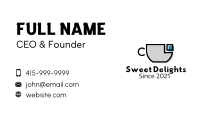 Cubism Coffee CUp Business Card