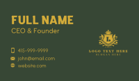 Upscale Regal Shield Business Card