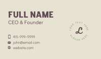 Trendy Business Card example 2