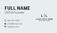 Professional Generic Letter  Business Card