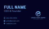 Internet Letter E Business Card