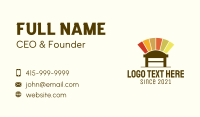 Dining Chair Business Card example 1