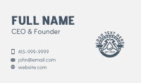 Pipe Wrench Plumbing Droplet Business Card Design