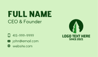 Pine Forest Nature  Business Card