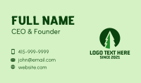 Pine Forest Nature  Business Card Design