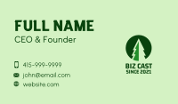 Pine Forest Nature  Business Card